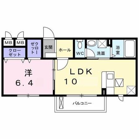 アルバーダＮＳの物件間取画像